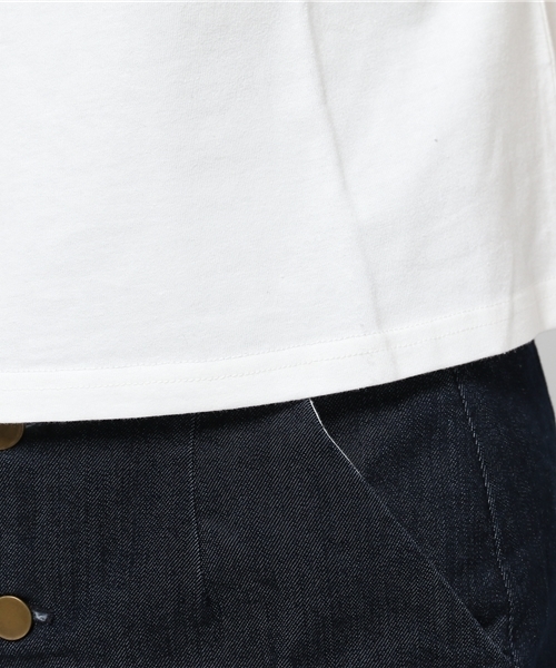 WEGO（ウィゴー）の「WEGO/コットンワイドハイネックTシャツ（Tシャツ/カットソー・レディース・杢グレー/オレンジ/ホワイト・FREE）」の10枚目の写真