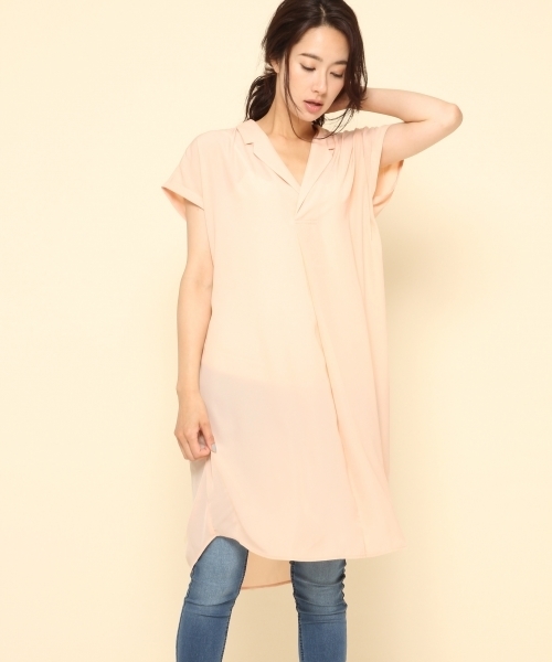 Bliss Point ブリスポイント の Eコウタクプルオーバーシャツワンピース 7243 シャツワンピース Wear