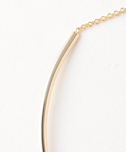 BEAUTY&YOUTH UNITED ARROWS(ビューティーアンドユースユナイテッドアローズ)の「BY ラウンドバーチェーンネックレス ◆(ネックレス・レディース・ゴールド/シルバー・FREE)」の3枚目の写真