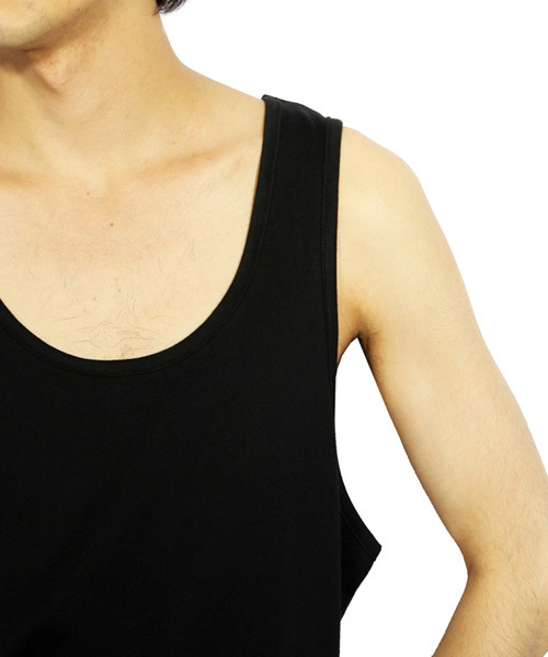 ８(eight)（エイト）の「国産ロング丈タンクトップ（タンクトップ・メンズ・グレー/ホワイト/ブラック・LARGE/MEDIUM/X-LARGE/SMALL）」の16枚目の写真