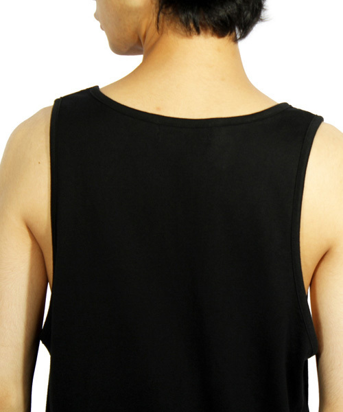 ８(eight)（エイト）の「国産ロング丈タンクトップ（タンクトップ・メンズ・グレー/ホワイト/ブラック・LARGE/MEDIUM/X-LARGE/SMALL）」の18枚目の写真