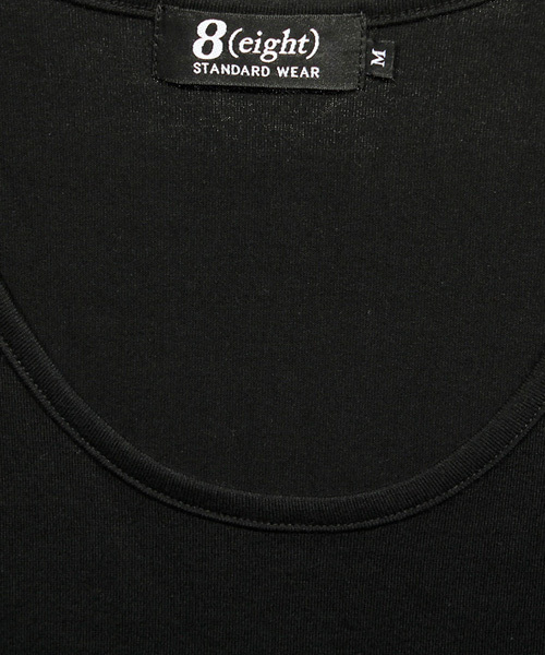 ８(eight)（エイト）の「国産ロング丈タンクトップ（タンクトップ・メンズ・グレー/ホワイト/ブラック・LARGE/MEDIUM/X-LARGE/SMALL）」の10枚目の写真