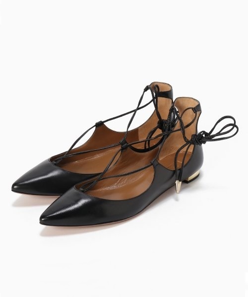 Deuxieme Classe（ドゥーズィエムクラス）の「AQUAZZURA レースアップフラットシューズ◆（その他シューズ・レディース・ブラック・38/36/37/35/39）」の19枚目の写真