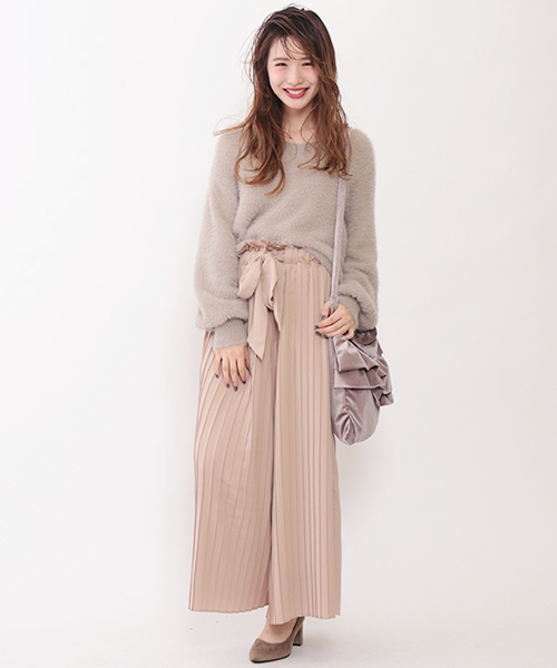 one after another NICE CLAUP（ワンアフターアナザーナイスクラップ）の「ふわふわニット（ニット/セーター・レディース・ブラウン/ピンク/ベージュ/アイボリー・FREE）」の12枚目の写真