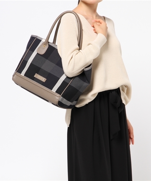 クレストブリッジチェックPVCトート（バッグ）｜BLUE LABEL