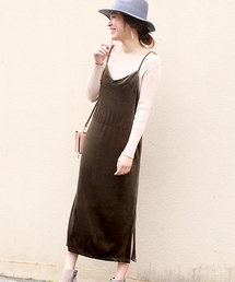 ベロアキャミソールワンピース