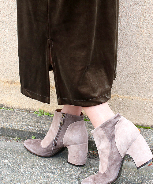 Bou Jeloud(ブージュルード)の「ベロアキャミソールワンピース(ワンピース・レディース・ダークグレー/カーキ・FREE)」の3枚目の写真