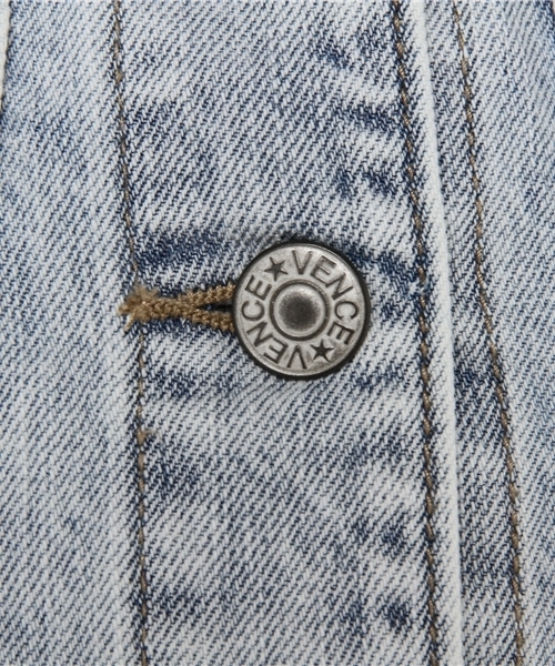 VENCEEXCHANGE(ヴァンスエクスチェンジ)の「クラッシュデニムGジャン (デニムジャケット・レディース・ライトブルー・MEDIUM)」の11枚目の写真