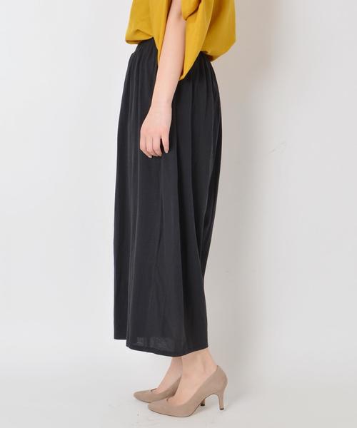 SHIPS（シップス）の「ジャージーラップスカーチョ◇（その他パンツ・レディース・オリーブ/ブラウン/ダークブルー・ONE SIZE）」の9枚目の写真