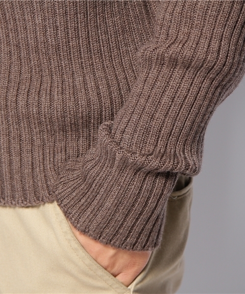ウィリアムロッキー BEAMSプラス ウールニット セーター ブラウン