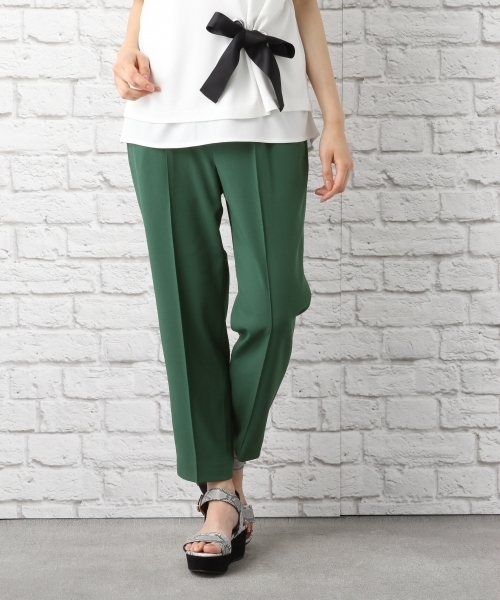 LEPSIM（レプシィム）の「ハイウエストピンタックパンツ　759070（その他パンツ・レディース・ライトベージュ/ブラック/グリーン・LARGE/MEDIUM）」の3枚目の写真