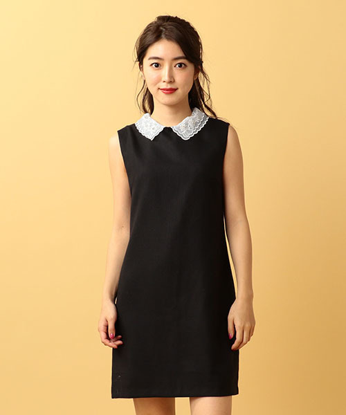 美品☆miiaビジューワンピース MIIA（ミーア）の「ビジューカラーサックワンピース（ワンピース