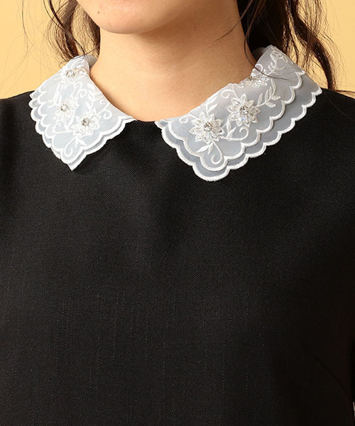 MIIA（ミーア）の「ビジューカラーサックワンピース（ワンピース