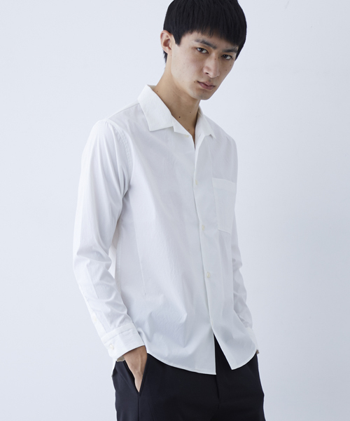 NUMBER (N)INE（ナンバーナイン）の「【NUMBER (N)INE】≪STUDIOUS限定≫別注スパンライクタイプライターシャツ（シャツ/ブラウス・メンズ・ホワイト/ブラック/テラコッタ・1/2/3）」の2枚目の写真