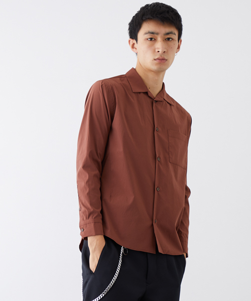 NUMBER (N)INE（ナンバーナイン）の「【NUMBER (N)INE】≪STUDIOUS限定≫別注スパンライクタイプライターシャツ（シャツ/ブラウス・メンズ・ホワイト/ブラック/テラコッタ・1/2/3）」の3枚目の写真