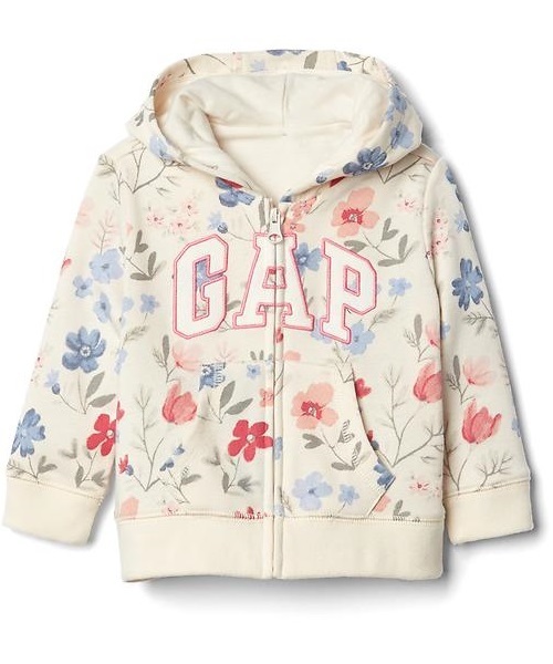 Gap ギャップ の Gap 花柄ロゴジップパーカー パーカー Wear