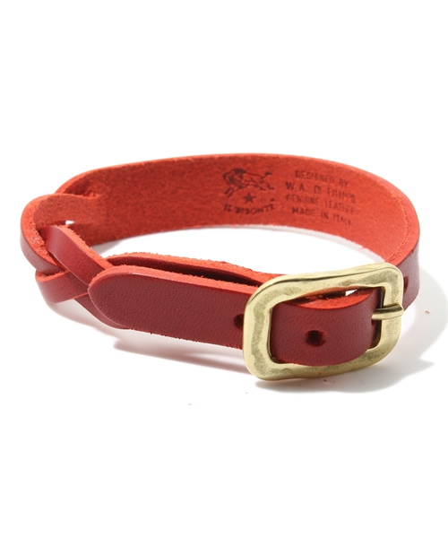 IL BISONTE（イルビゾンテ）の「IL BISONTE / ORIGINAL LEATHER / BRACELET（ブレスレット・レディース・ブラック/ダークブラウン/グレー/ネイビー/オリーブ/レッド/ナチュラル/ライトブラウン/グリーン/オレンジ/レンガ・2/1）」の9枚目の写真