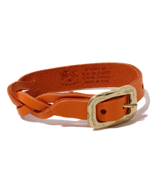 IL BISONTE（イルビゾンテ）の「IL BISONTE / ORIGINAL LEATHER / BRACELET（ブレスレット・レディース・ブラック/ダークブラウン/グレー/ネイビー/オリーブ/レッド/ナチュラル/ライトブラウン/グリーン/オレンジ/レンガ・2/1）」の11枚目の写真