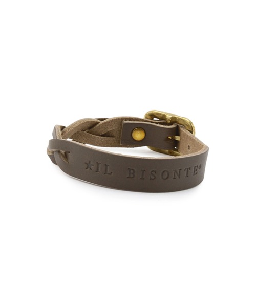 IL BISONTE(イルビゾンテ)の「IL BISONTE / ORIGINAL LEATHER / ブレスレット(ブレスレット・レディース・ブラック/ダークブラウン/グレー/ネイビー/オリーブ/レッド/ナチュラル/ライトブラウン/グリーン/オレンジ/レンガ・2/1)」の2枚目の写真
