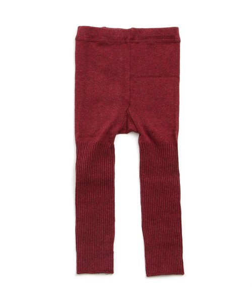 Ampersand(アンパサンド)の「メランジリブスパッツ(レギンス/スパッツ・キッズ・エメラルド/ワインレッド/ブルー/グレー/チャコール・110/100/120/90/140/80)」の5枚目の写真