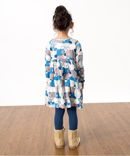 Ampersand(アンパサンド)の「メランジリブスパッツ(レギンス/スパッツ・キッズ・エメラルド/ワインレッド/ブルー/グレー/チャコール・110/100/120/90/140/80)」の15枚目の写真