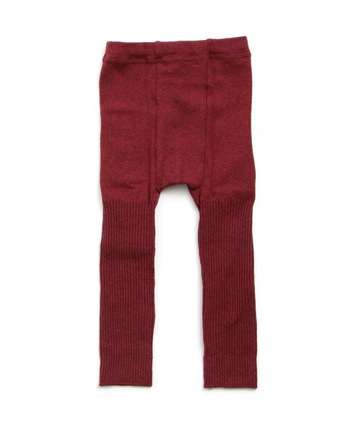 Ampersand(アンパサンド)の「メランジリブスパッツ(レギンス/スパッツ・キッズ・エメラルド/ワインレッド/ブルー/グレー/チャコール・110/100/120/90/140/80)」の10枚目の写真