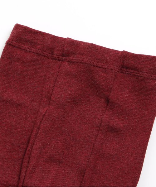 Ampersand(アンパサンド)の「メランジリブスパッツ(レギンス/スパッツ・キッズ・エメラルド/ワインレッド/ブルー/グレー/チャコール・110/100/120/90/140/80)」の9枚目の写真