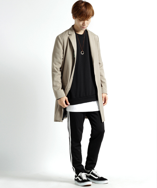 MONO-MART（モノマート）の「ドロップショルダーアスレジャースウェット（スウェット・メンズ・ホワイト/ブラック/ブルー/ワイン/チャコール/イエロー/カーキ/ピンク・FREE）」の10枚目の写真