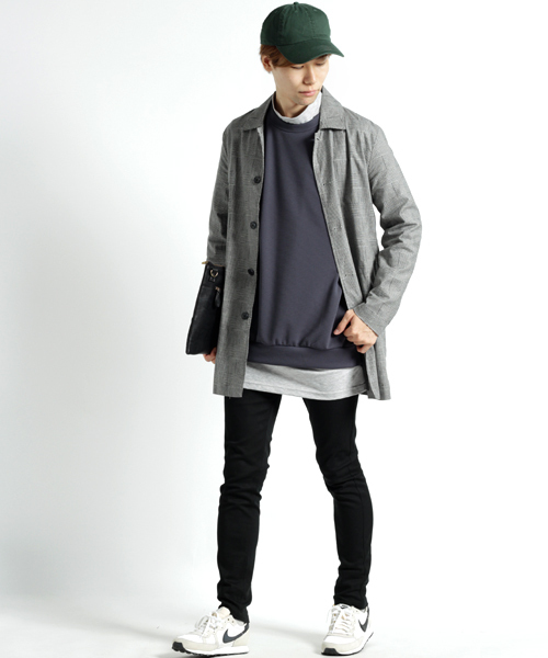 MONO-MART（モノマート）の「ドロップショルダーアスレジャースウェット（スウェット・メンズ・ホワイト/ブラック/ブルー/ワイン/チャコール/イエロー/カーキ/ピンク・FREE）」の11枚目の写真