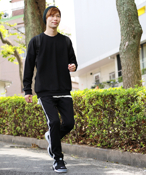 MONO-MART（モノマート）の「ドロップショルダーアスレジャースウェット（スウェット・メンズ・ホワイト/ブラック/ブルー/ワイン/チャコール/イエロー/カーキ/ピンク・FREE）」の15枚目の写真