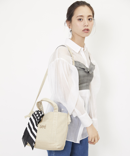 Lee（リー）の「【Lee×SMIRNASLI】Reversible Mini Tote（トートバッグ・レディース・キャメル/ベージュ/ピンク/ネイビー/ブルー/グレー・FREE/フリー）」の21枚目の写真