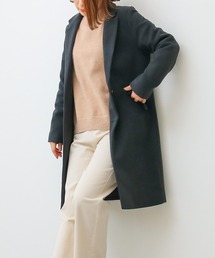 【別注】ニットモッサ セミロング チェスターコート ロングコート