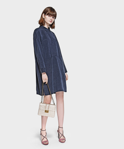 CHARLES & KEITH（チャールズ & キース）の「プッシュロックショルダーバッグ/PUSH-LOCK SHOULDER BAG（ショルダーバッグ・レディース・ブラック/バーガンディー/ゴールド系その他・S）」の18枚目の写真