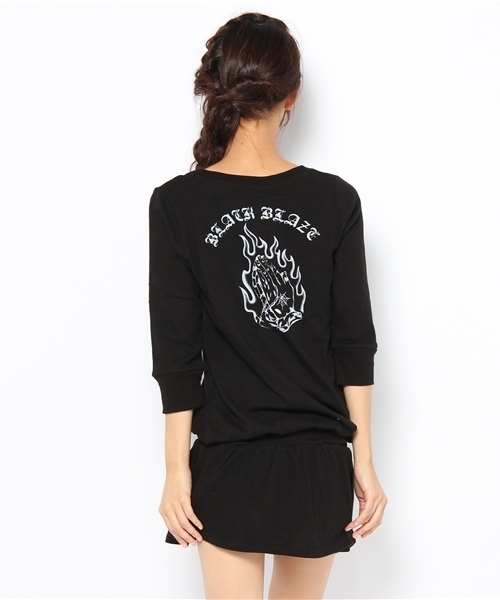 WEGO(ウィゴー)の「AYAMOコラボワンピース(ワンピース・レディース・ブラック・FREE)」の3枚目の写真