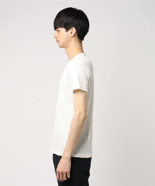 ARCADE（アーケード）の「サーマルTシャツ 半袖 Vネック（Tシャツ/カットソー・メンズ・ネイビー/グレー/ホワイト/ブラック・LL/M/L/S）」の6枚目の写真