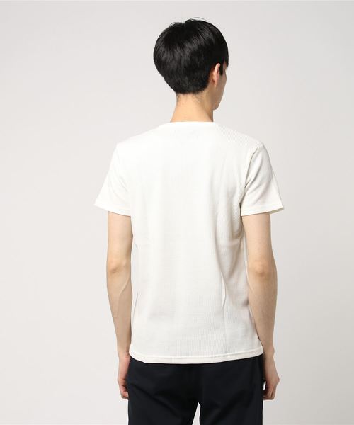 ARCADE（アーケード）の「サーマルTシャツ 半袖 Vネック（Tシャツ/カットソー・メンズ・ネイビー/グレー/ホワイト/ブラック・LL/M/L/S）」の5枚目の写真