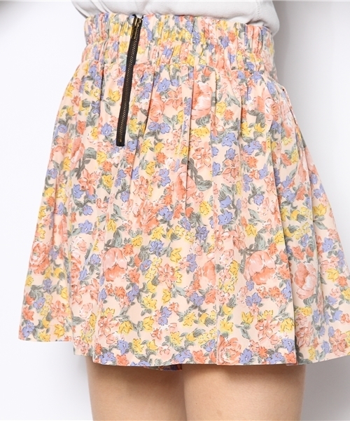 one after another NICE CLAUP（ワンアフターアナザーナイスクラップ）の「お花スカパン（スカート・レディース・オフホワイト/キャメル/ブラック・FREE）」の6枚目の写真