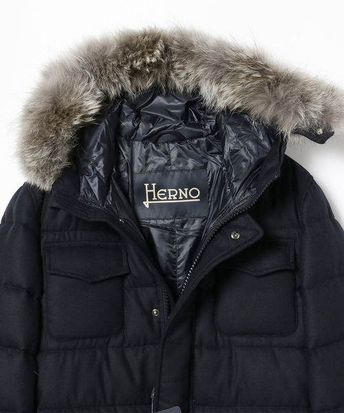 HERNO(ヘルノ)の「 HERNO / 別注 ウール 4ポケット ダウンコート(ダウンジャケット/コート)」 - WEAR