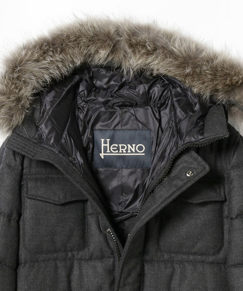 HERNO(ヘルノ)の「 HERNO / 別注 ウール 4ポケット ダウンコート(ダウンジャケット/コート)」 - WEAR