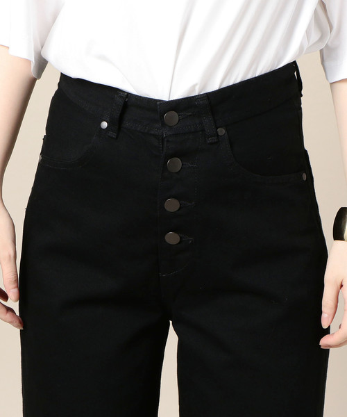 BEAUTY&YOUTH UNITED ARROWS（ビューティーアンドユースユナイテッドアローズ）の「BY ブラックデニムボタンフライパンツ ◆（デニムパンツ・レディース・ブラック・SMALL/MEDIUM）」の10枚目の写真