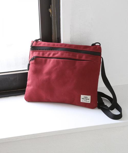 coen（コーエン）の「キャンバスサコッシュバッグ（ショルダーバッグ・メンズ・ネイビー/ワインレッド/ブラック・FREE）」の3枚目の写真