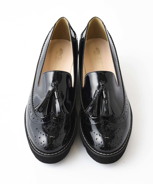 one after another NICE CLAUP(ワンアフターアナザーナイスクラップ)の「ウイングチップ厚底シューズ(ローファー・レディース・ブラック/ベージュ/ボルドー・SMALL/MEDIUM/LARGE)」の19枚目の写真