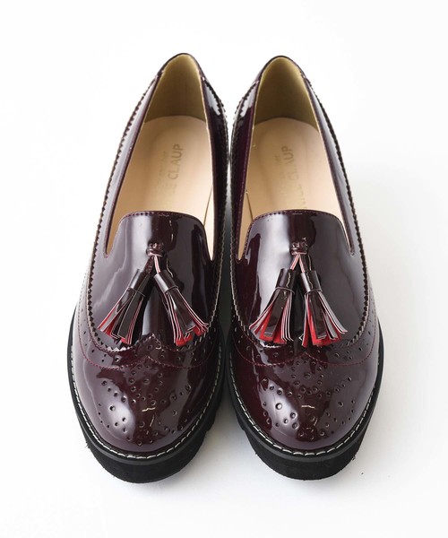 one after another NICE CLAUP(ワンアフターアナザーナイスクラップ)の「ウイングチップ厚底シューズ(ローファー・レディース・ブラック/ベージュ/ボルドー・SMALL/MEDIUM/LARGE)」の20枚目の写真