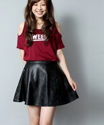 WEGO | WEGO/フェイクレザーサークルスカート(スカート)