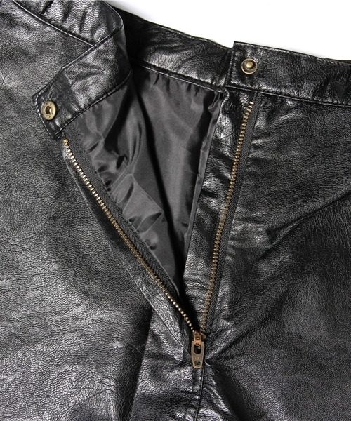 WEGO（ウィゴー）の「WEGO/フェイクレザーサークルスカート（スカート・レディース・ブラック/ネイビー/ゴールド・MEDIUM/LARGE）」の9枚目の写真