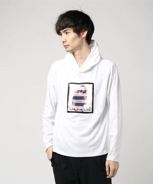 STYLEBLOCK(スタイルブロック)の「ガールプリントスムースパーカー(パーカー・メンズ・ホワイト/ブラック/グレー・L/LL/M)」の1枚目の写真