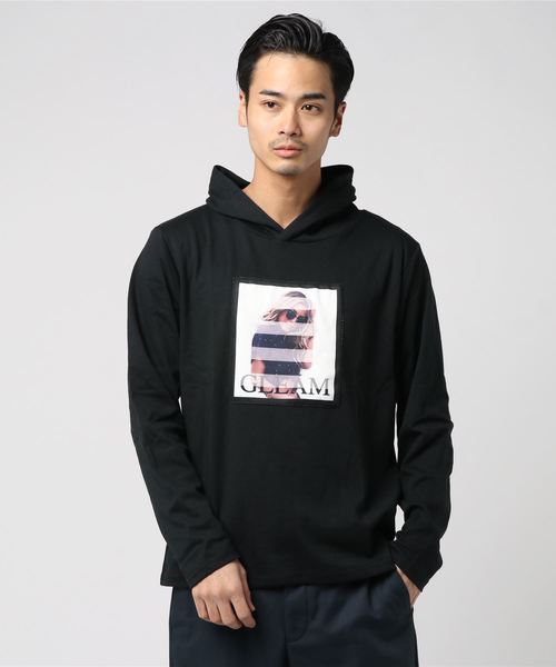 STYLEBLOCK(スタイルブロック)の「ガールプリントスムースパーカー(パーカー・メンズ・ホワイト/ブラック/グレー・L/LL/M)」の2枚目の写真