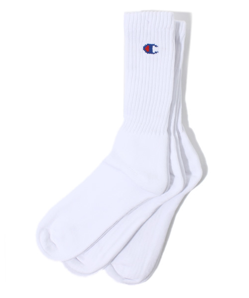Champion(チャンピオン)の「【FUDGE5月号掲載】CHAMPION / 3Pソックス(ソックス/靴下・レディース・ホワイト・ONE SIZE)」の1枚目の写真