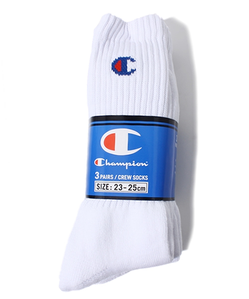 Champion(チャンピオン)の「【FUDGE5月号掲載】CHAMPION / 3Pソックス(ソックス/靴下・レディース・ホワイト・ONE SIZE)」の2枚目の写真