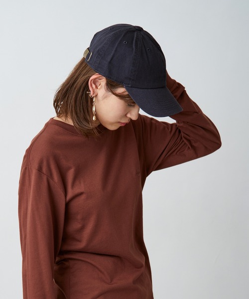 newhattan（ニューハッタン）の「【newhattan ニューハッタン】 キャップ STONE WASHED TWILL CAP（キャップ・レディース・チャコール/ライトブルー/ダークブルー/バーガンディー/カーキ/ブラック系その他/ダークブラウン/ブルー系その他2/グリーン系その他/ダークグリーン/ホワイト/ブルー系その他/オレンジ系その他/ラベンダー/オリーブ/ブラック・FREE）」の12枚目の写真